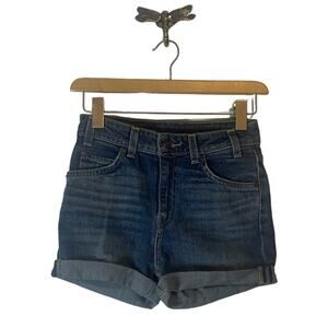 Levi's Orange Tab Blue Jean Rolled Hem Shorts Women's Size 24